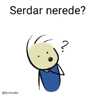 🤔 emoji Serdar @Qonshubot Telegram sticker 5 of 31