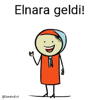 ✋️ emoji Elnara @Qonshubot Telegram sticker 1 of 31