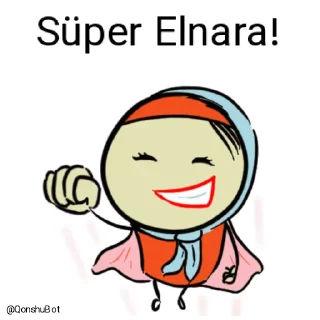 😎 emoji Elnara @Qonshubot Telegram sticker 6 of 31