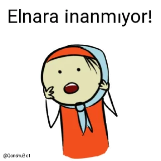😱 emoji Elnara @Qonshubot Telegram sticker 3 of 31