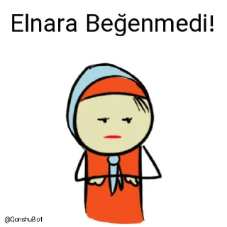 👎 emoji Elnara @Qonshubot Telegram sticker 21 of 31
