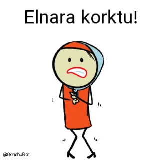 😰 emoji Elnara @Qonshubot Telegram sticker 15 of 31