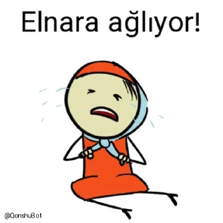 😭 emoji Elnara @Qonshubot Telegram sticker 14 of 31