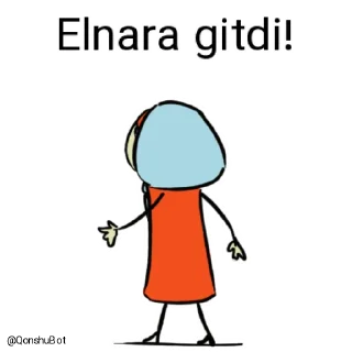 ✋️ emoji Elnara @Qonshubot Telegram sticker 2 of 31