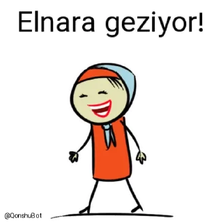 🚶‍♂️ emoji Elnara @Qonshubot Telegram sticker 10 of 31