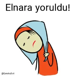 😣 emoji Elnara @Qonshubot Telegram sticker 9 of 31