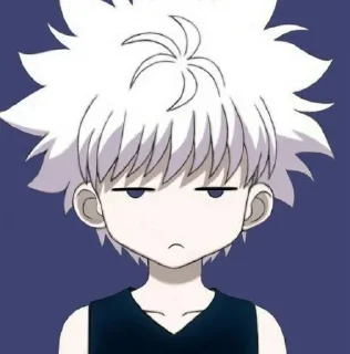⚡️ emoji Killua zoldyck @Jigoku_otakus Telegram sticker 3 of 67