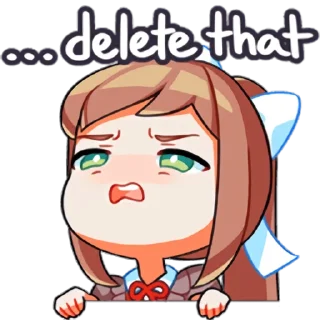 Sticker from DDLC