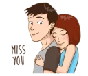 ❣ emoji Romantic Couple In Love Telegram sticker 15 of 41