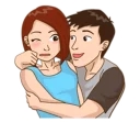 Sticker from Romantic Couple In Love