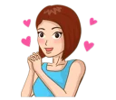 😍 emoji Romantic Couple In Love Telegram sticker 17 of 41