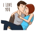 Sticker from Romantic Couple In Love