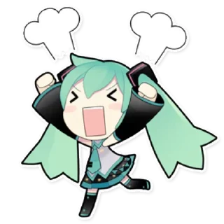 Sticker from Hatsune Miku