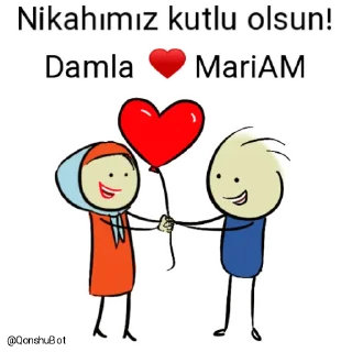 Sticker from Damla ve MariAM @Qonshubot