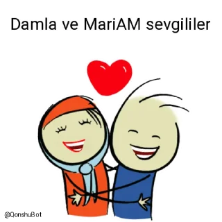 Sticker from Damla ve MariAM @Qonshubot