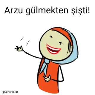 🤣 emoji Arzu @Qonshubot Telegram sticker 23 of 31