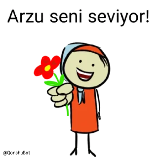 ❤️ emoji Arzu @Qonshubot Telegram sticker 8 of 31