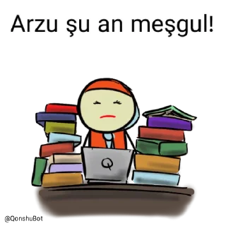 😖 emoji Arzu @Qonshubot Telegram sticker 24 of 31