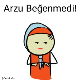 👎 emoji Arzu @Qonshubot Telegram sticker 21 of 31