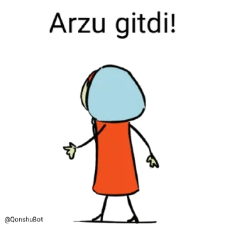 ✋️ emoji Arzu @Qonshubot Telegram sticker 2 of 31