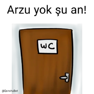🚽 emoji Arzu @Qonshubot Telegram sticker 22 of 31