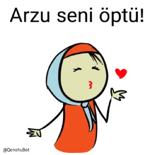 💋 emoji Arzu @Qonshubot Telegram sticker 19 of 31