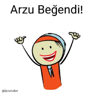 👍 emoji Arzu @Qonshubot Telegram sticker 20 of 31