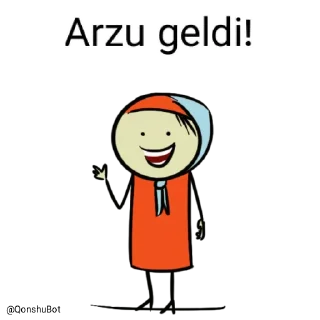 ✋️ emoji Arzu @Qonshubot Telegram sticker 1 of 31