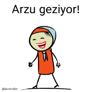 🚶‍♂️ emoji Arzu @Qonshubot Telegram sticker 10 of 31