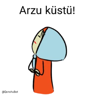 😒 emoji Arzu @Qonshubot Telegram sticker 13 of 31