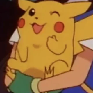 Sticker from Pikachu.