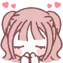 🥰 emoji ˗ˋʚ 𝑓𝑙𝑢𝑓𝑓𝑦 ♡︎ @I1RRN ɞˊ˗ Telegram sticker 7 of 35