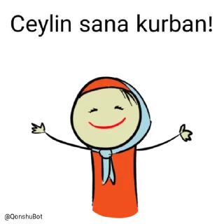 🤗 emoji Ceylin @Qonshubot Telegram sticker 18 of 31