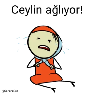 😭 emoji Ceylin @Qonshubot Telegram sticker 14 of 31
