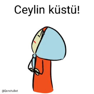 😒 emoji Ceylin @Qonshubot Telegram sticker 13 of 31