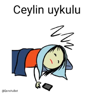 😴 emoji Ceylin @Qonshubot Telegram sticker 17 of 31