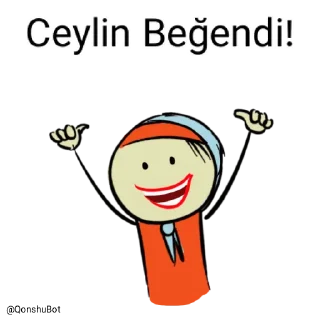 👍 emoji Ceylin @Qonshubot Telegram sticker 20 of 31