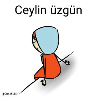 😓 emoji Ceylin @Qonshubot Telegram sticker 11 of 31