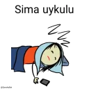 😴 emoji Sima @Qonshubot Telegram sticker 17 of 31