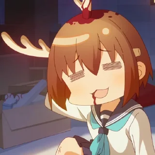😶 emoji @AW_Sticker ||  Shikanoko Nokonoko Koshitantan. Telegram sticker 13 of 119