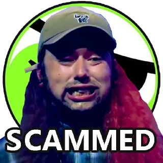 😢 emoji $SCAM coin pack by @Liminence Telegram sticker 19 of 21