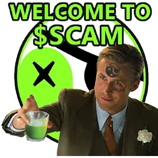 Sticker from $SCAM coin pack by @Liminence