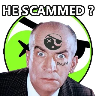 😐 emoji $SCAM coin pack by @Liminence Telegram sticker 14 of 21