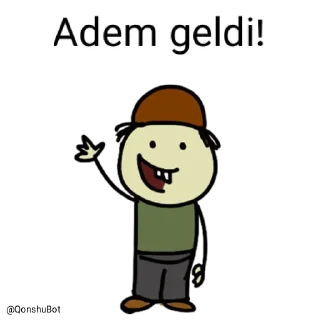Sticker from Adem @Qonshubot