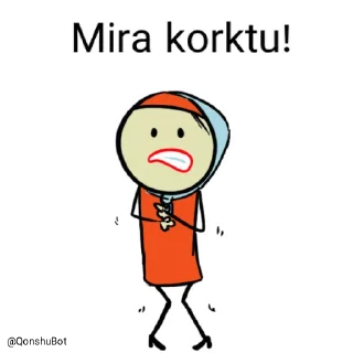 😰 emoji Mira @Qonshubot Telegram sticker 15 of 31