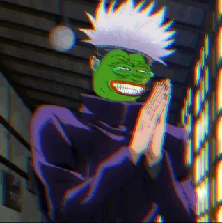 🐸 emoji pepe jujutsu Telegram sticker 24 of 75