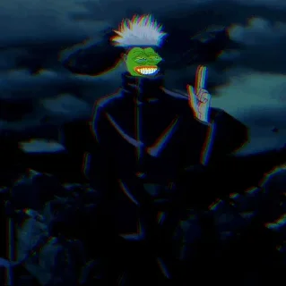 🐸 emoji pepe jujutsu Telegram sticker 7 of 75