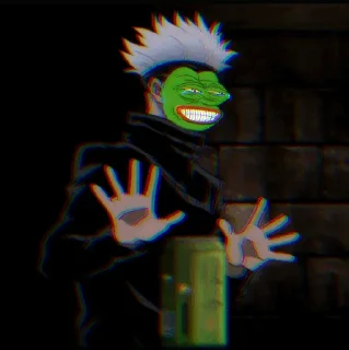 🐸 emoji pepe jujutsu Telegram sticker 8 of 75
