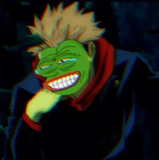 🐸 emoji pepe jujutsu Telegram sticker 14 of 75