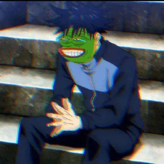 🐸 emoji pepe jujutsu Telegram sticker 19 of 75